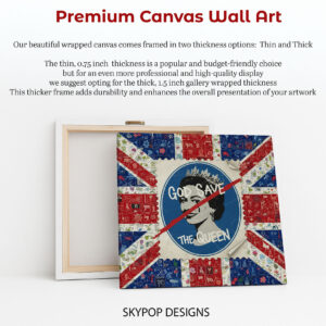 God Save The Queen Collage Art