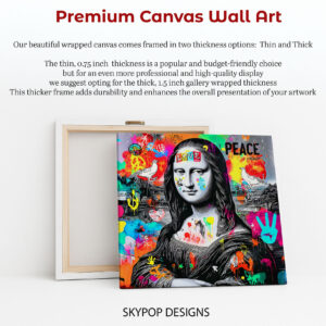 Mona Lisa Peace Love Art