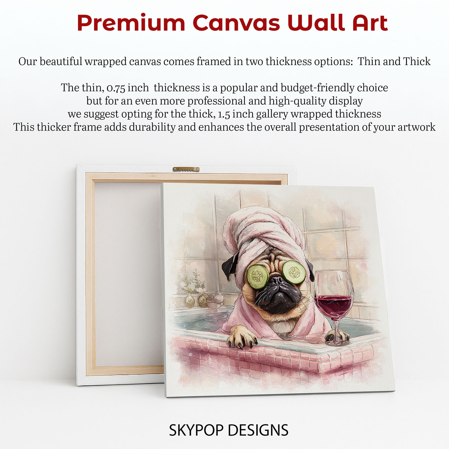 6.jpg Pug Spa Day Art