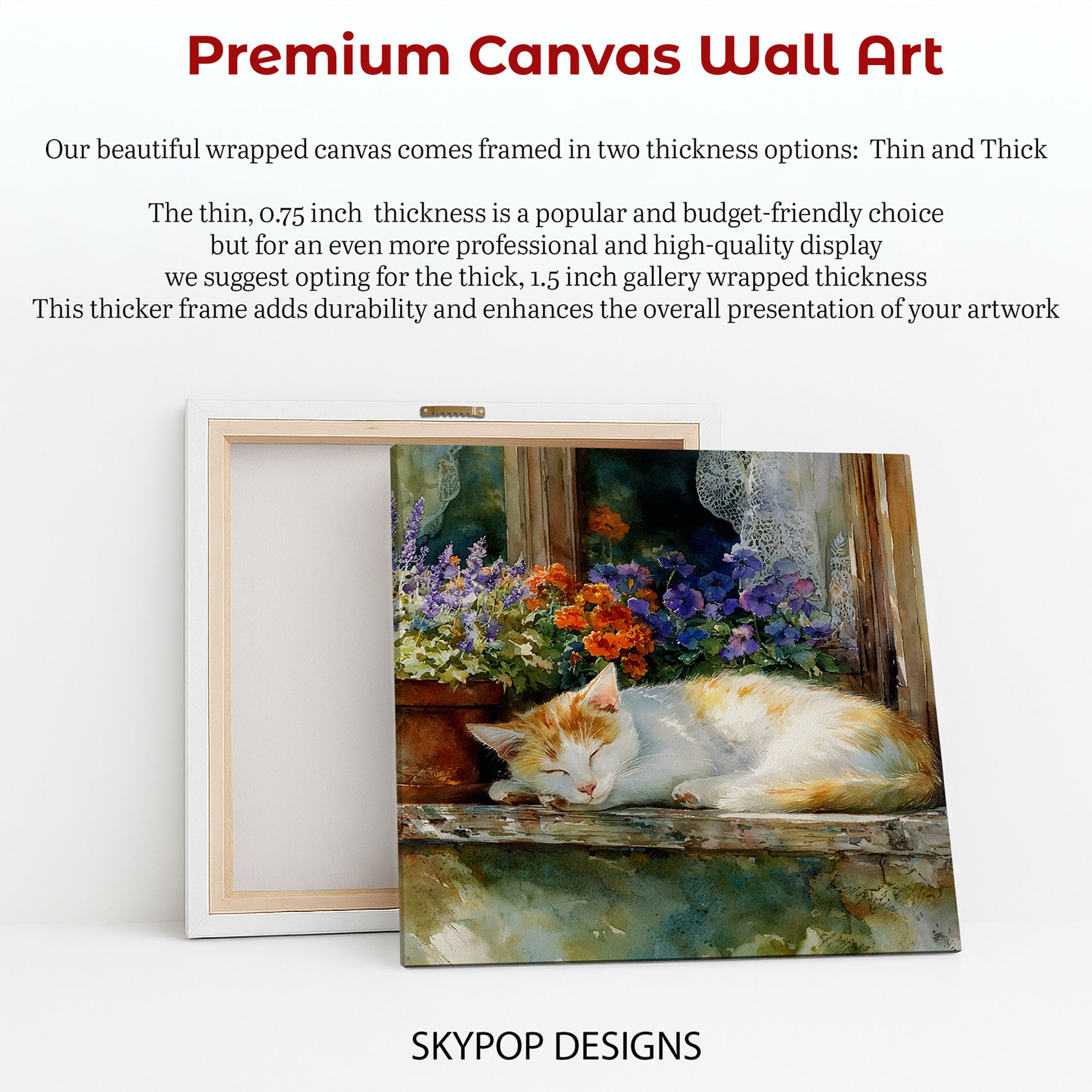 6.jpg Cat Among Flowers Art