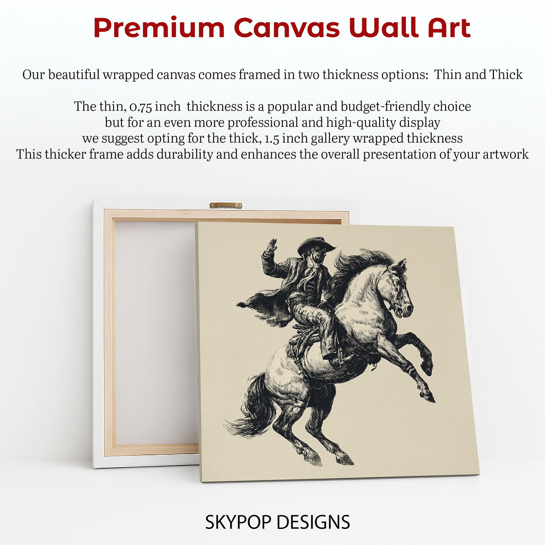 6.jpg Vintage Cowboy Horse Art