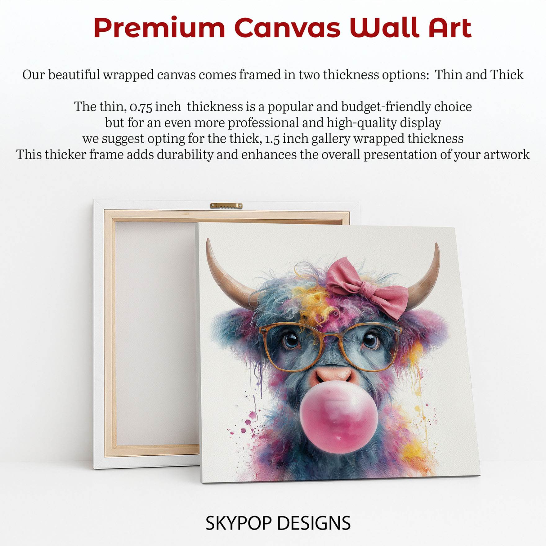 6.jpg Highland Cow Bubblegum Art