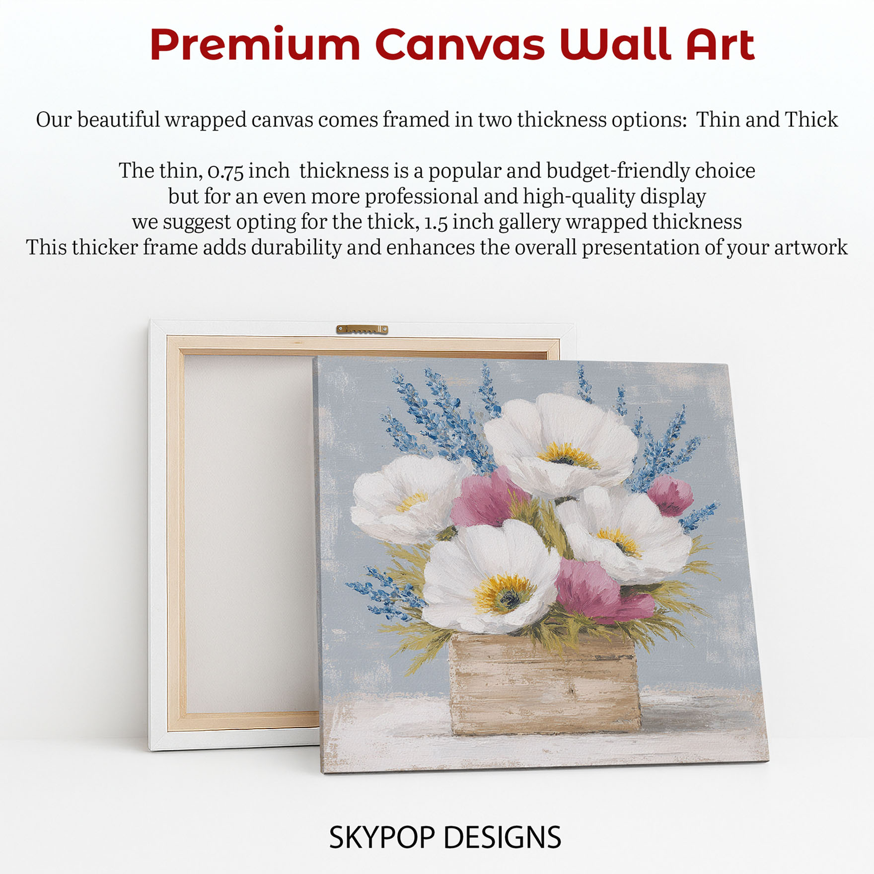 6.jpg Poppy Lavender Arrangement Art