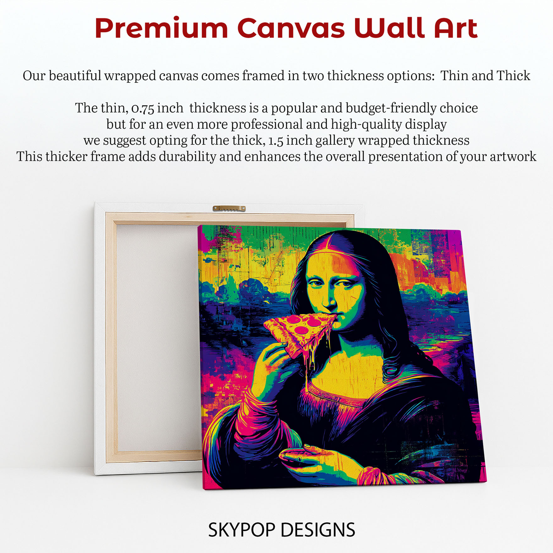 6.jpg Mona Lisa Eating Pizza Art