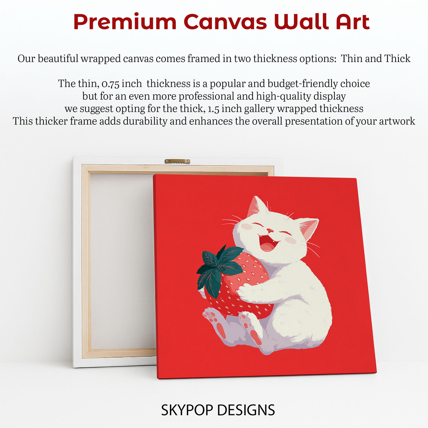 6.jpg Cat Strawberry Hug Art