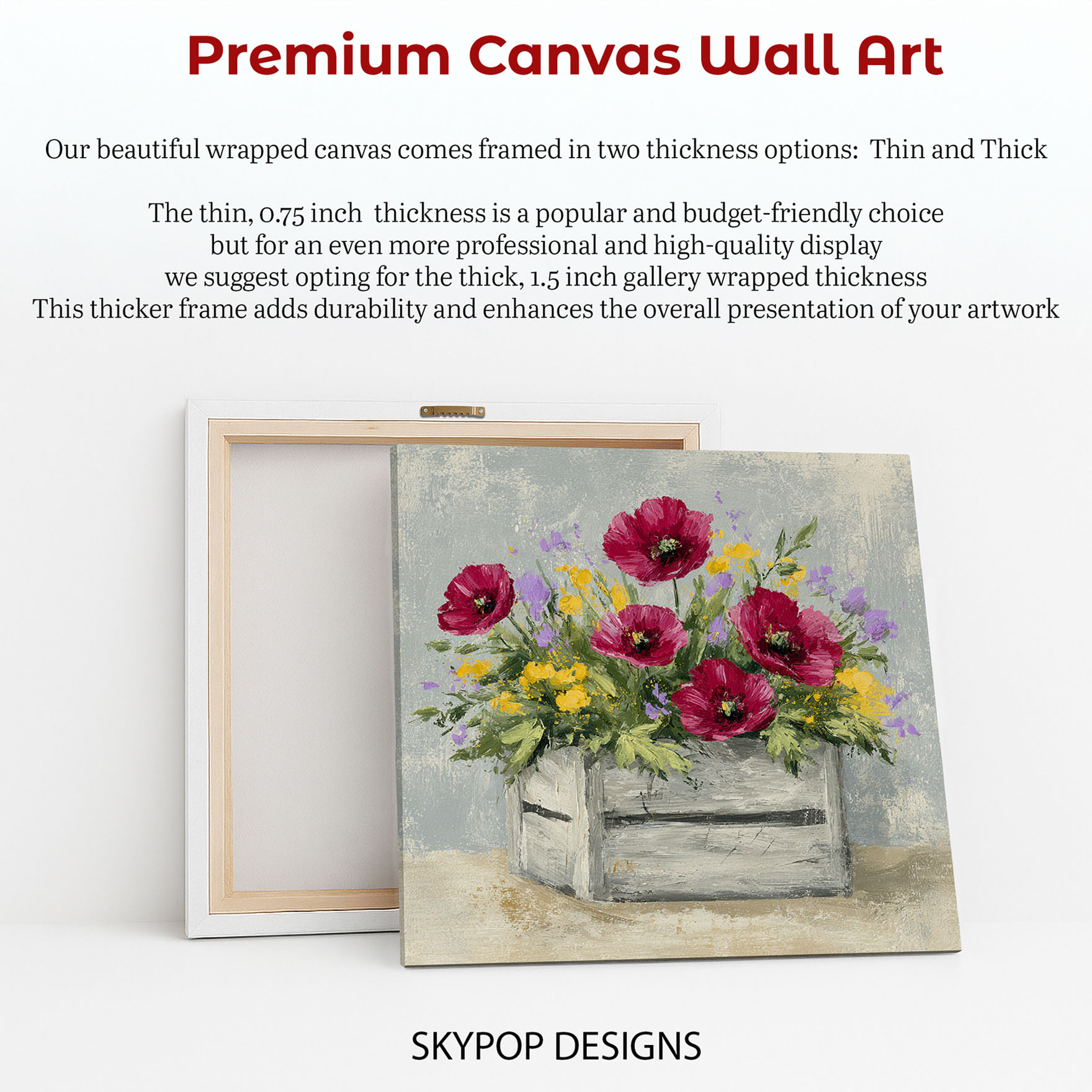 6.jpg Poppy Floral Crate Art