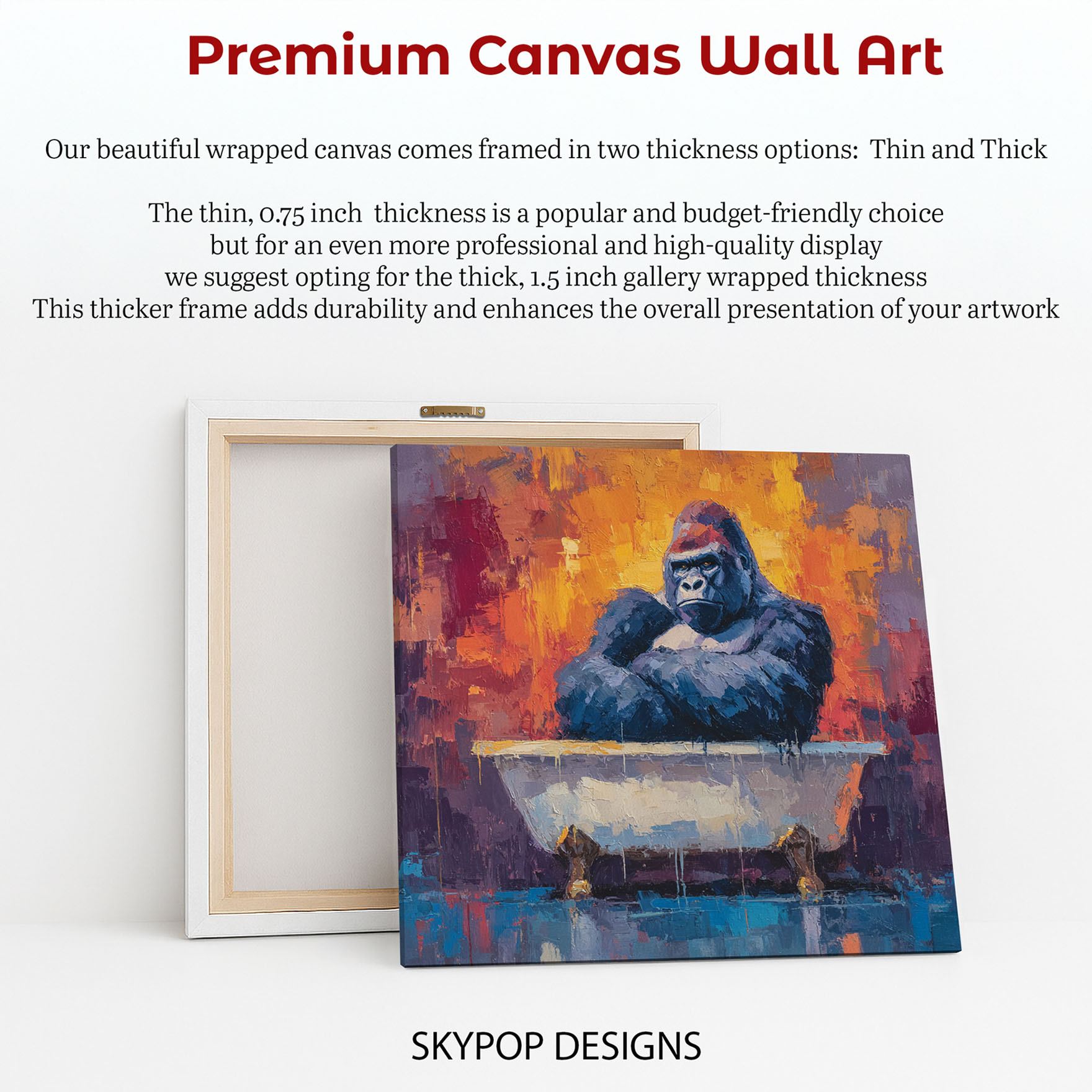 6.jpg Gorilla Bath Time Art