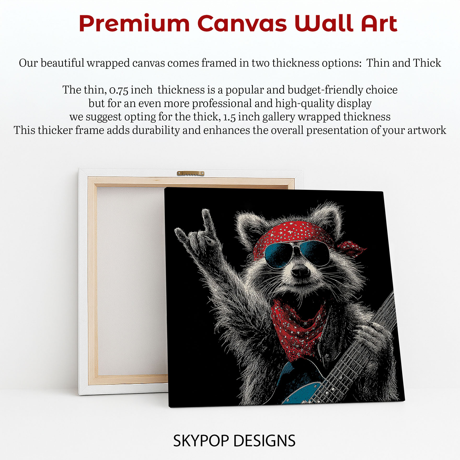 6.jpg Raccoon Guitarist Art