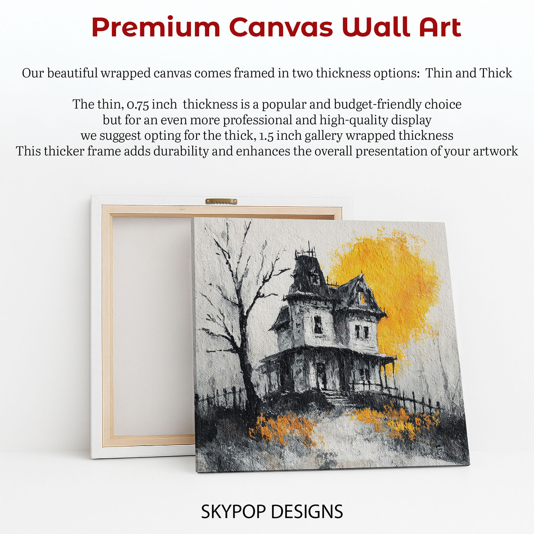 6.jpg Haunted House Moonscape Art