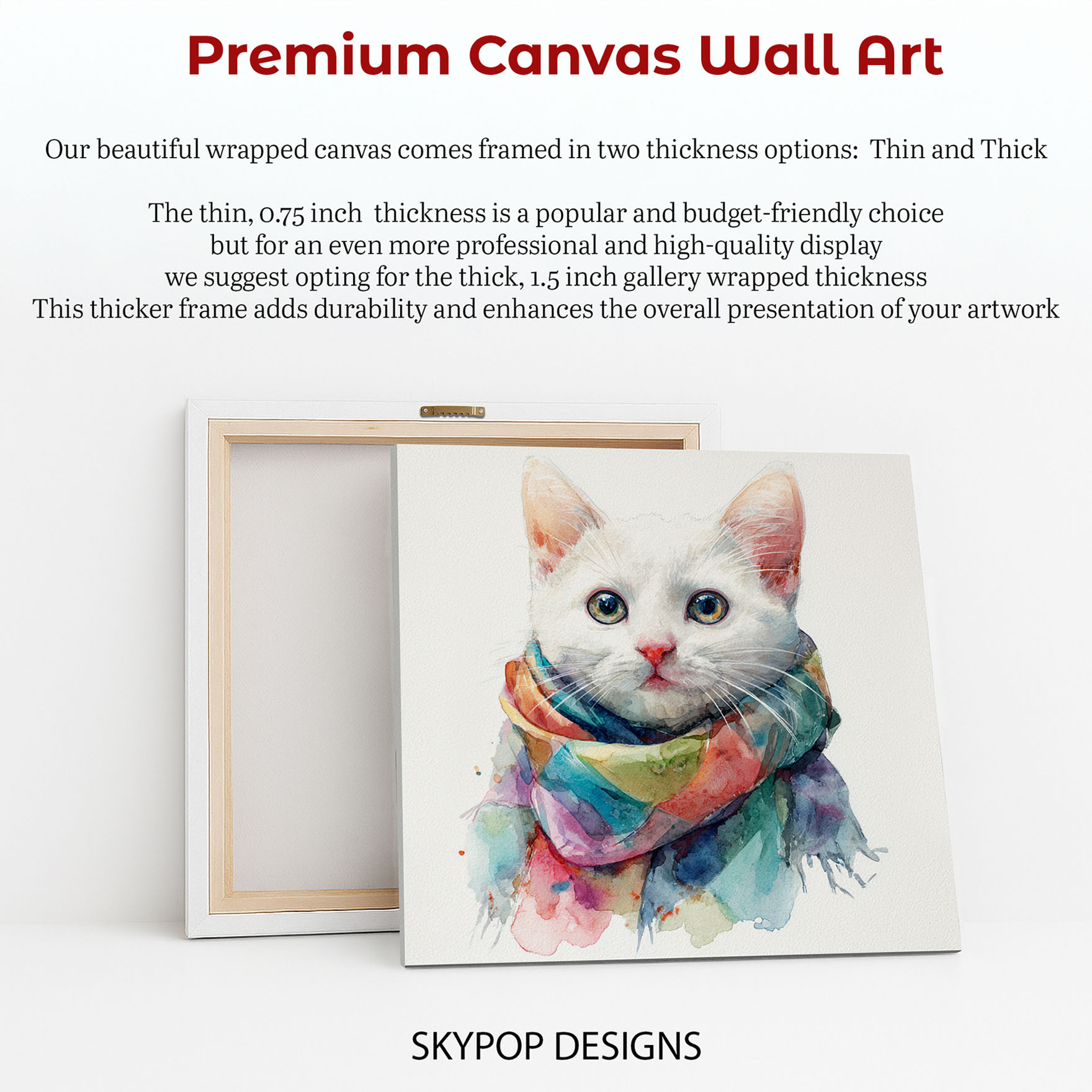 6.jpg Cat Scarf Watercolor Art