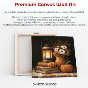 Autumn Lantern Pumpkins Art