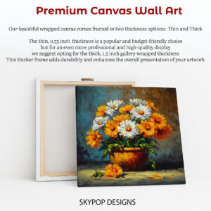 Vibrant Daisy Bouquet Art