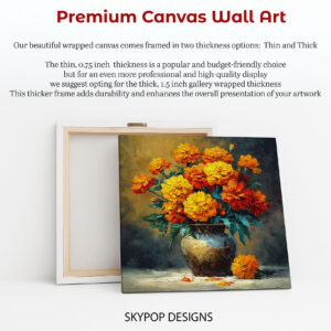 Marigold Bouquet Art