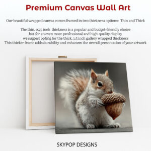 Squirrel with Acorn Art