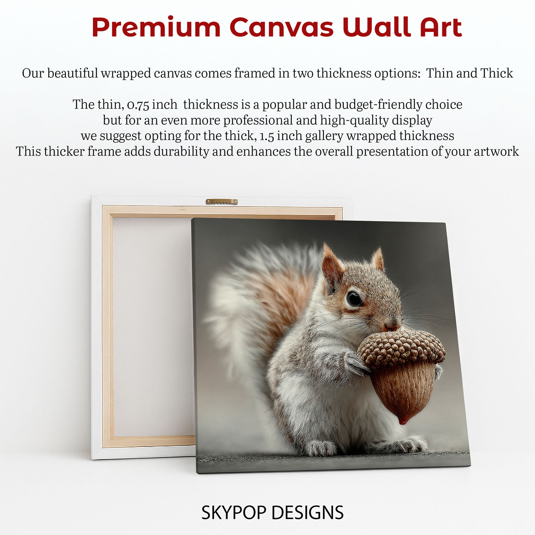 6.jpg Squirrel with Acorn Art