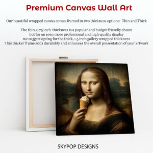 Mona Lisa Ice Cream Art