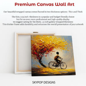 Autumn Bicycle Ride Art