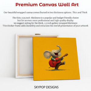 Elephant Rocking Guitar Art