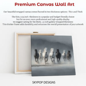 Horse Herd Gallop Art
