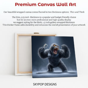 Gorilla Rock and Roll Art