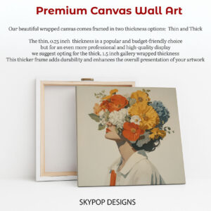 Floral Crown Woman Art