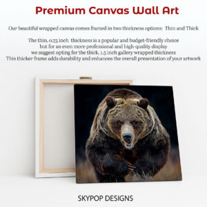 Grizzly Bear Roar Art