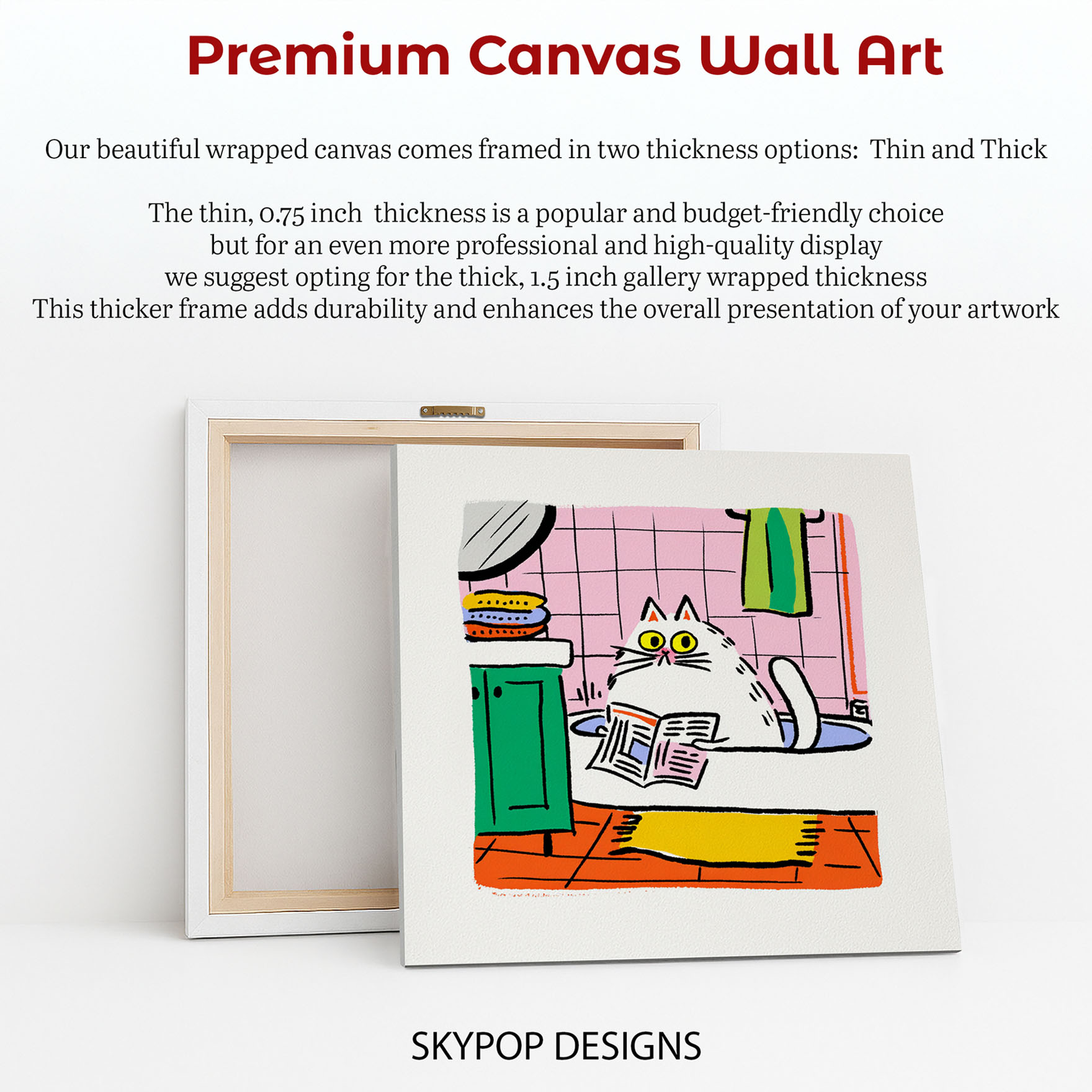 6.jpg Cat Reading Newspaper Art