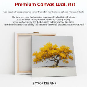 Golden Autumn Tree Art