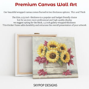 Sunflower Harvest Crate Art