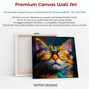 Cat With Glasses Art