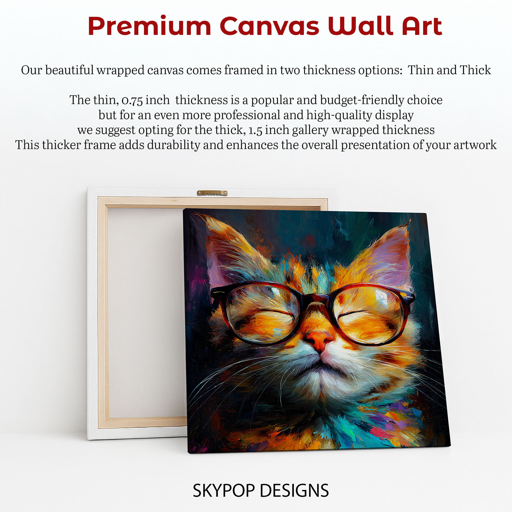 6.jpg Cat With Glasses Art