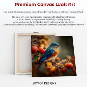 Bluebird Persimmon Art