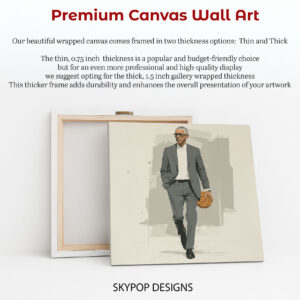 Barack Obama Basketball King Art