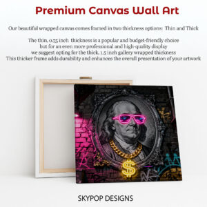 Benjamin Franklin Drip Art