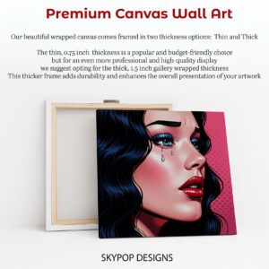 Pop Art Tears Woman Art