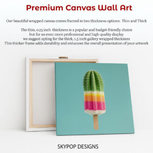 Cactus Ice Cream Art