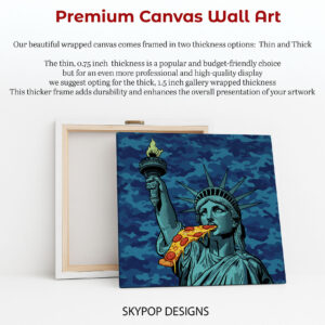 Statue of Liberty Pizza Art