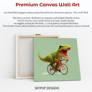 Dinosaur Cycling Fun Art