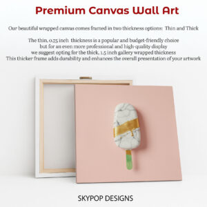 Golden Marble Ice Pop Art