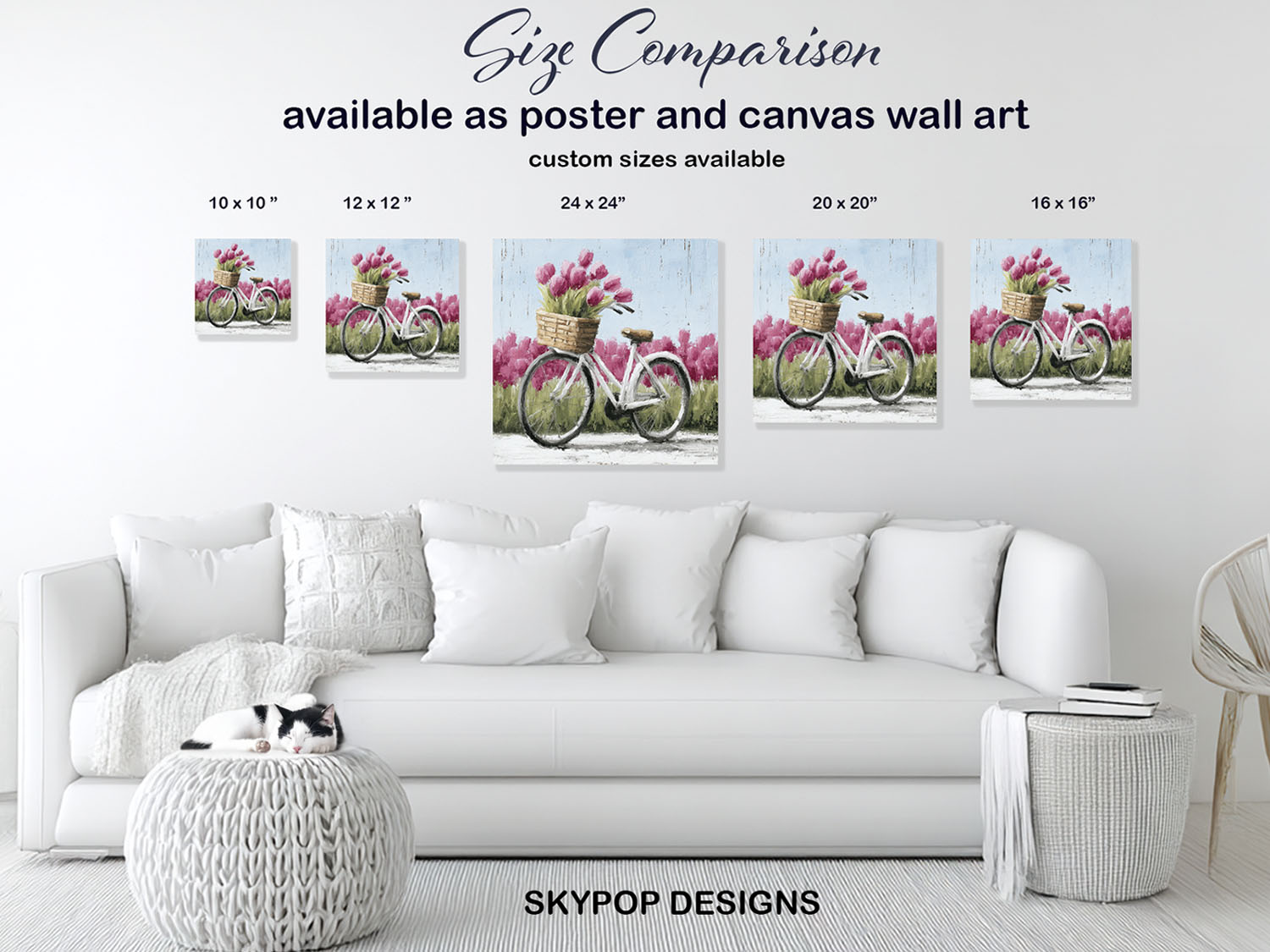 7.jpg Bicycle With Tulips Art