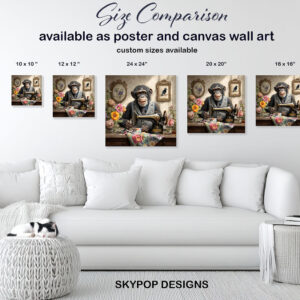 Chimpanzee Tailor Art