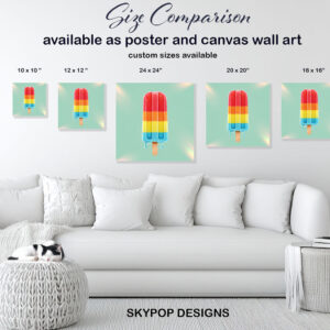 Rainbow Popsicle Art