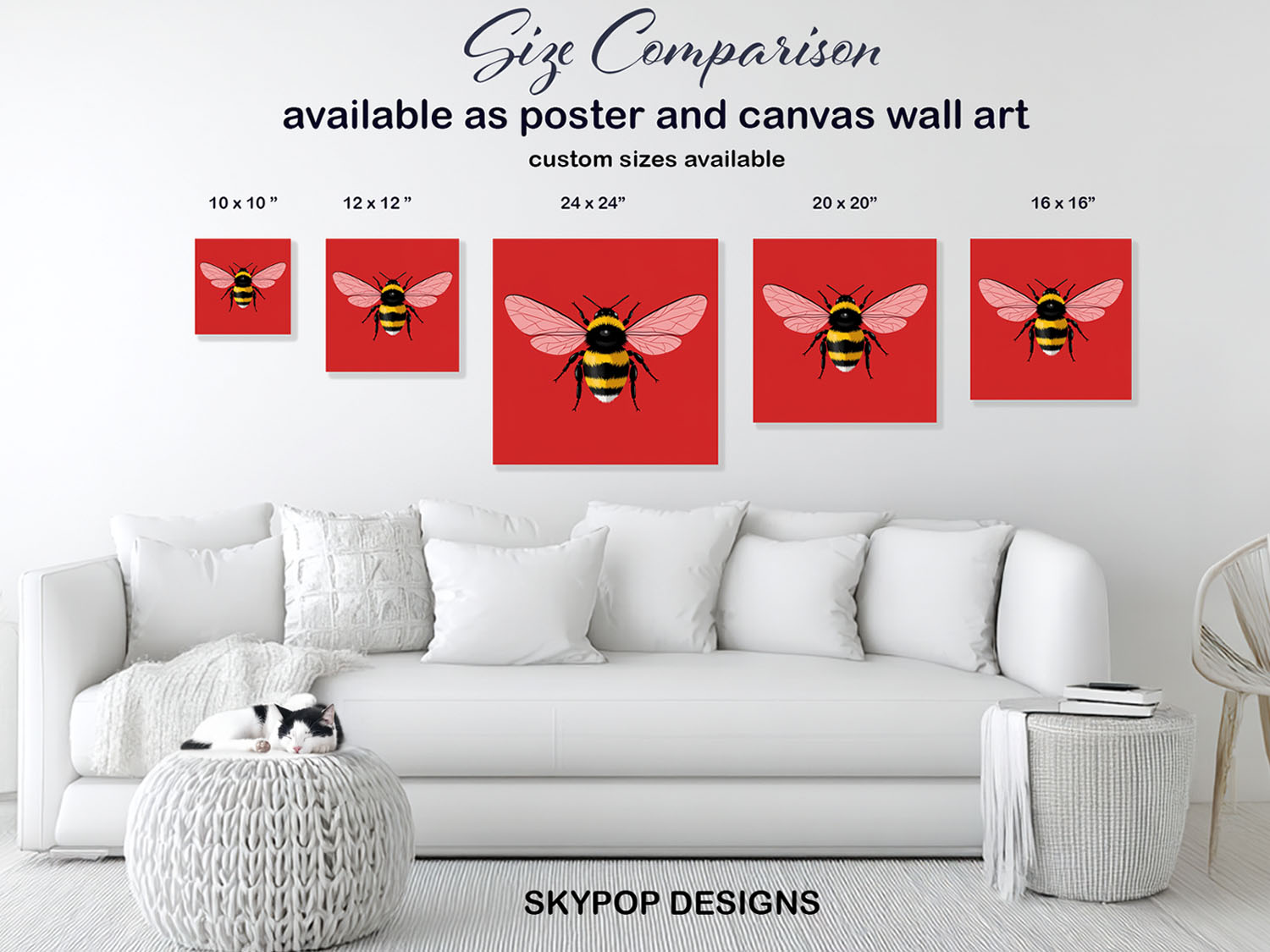 7.jpg Bee Art Poster or Canvas