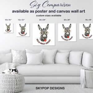 Donkey with Glasses Art