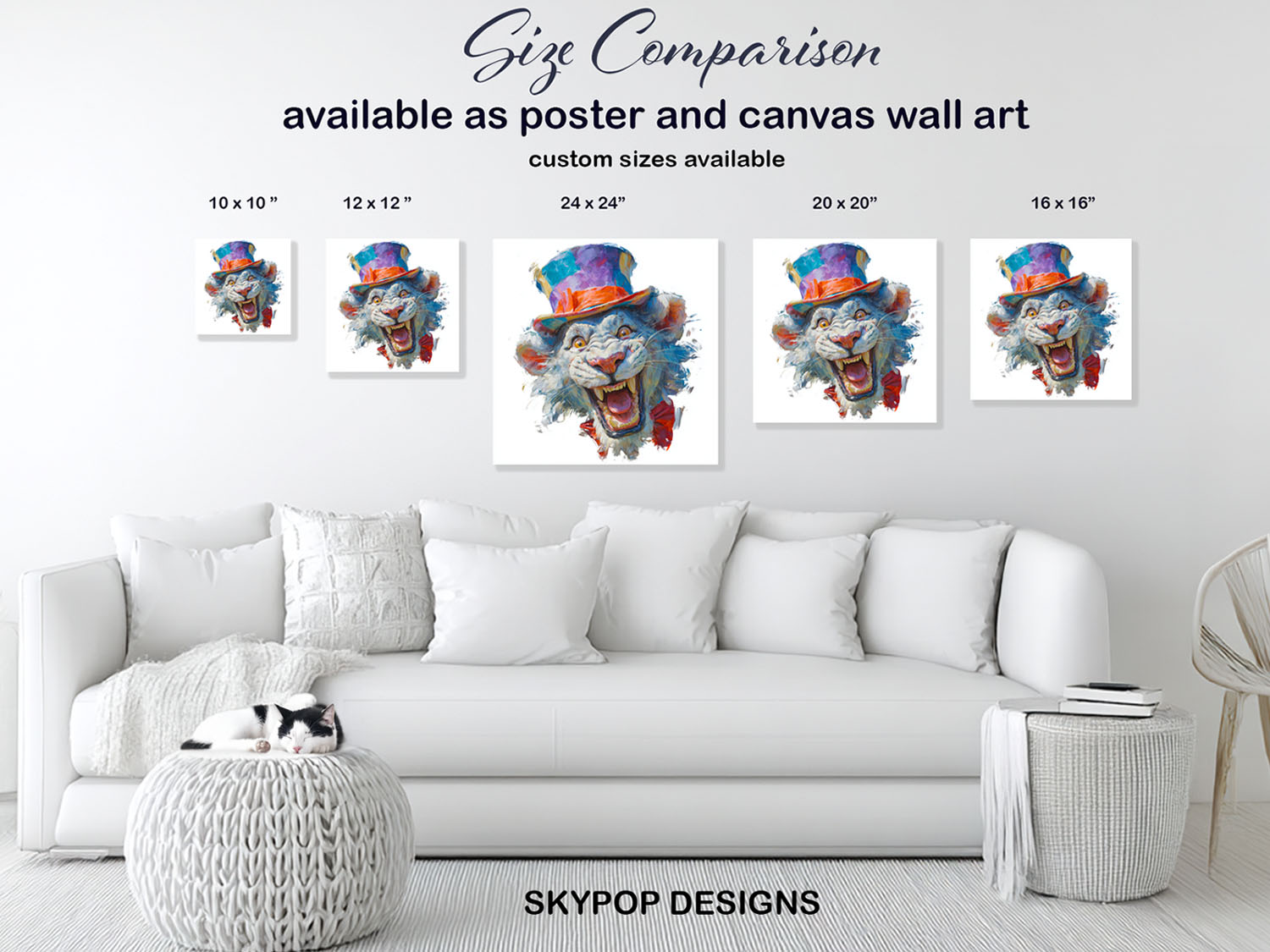 7.jpg Lion Hat Pop Art