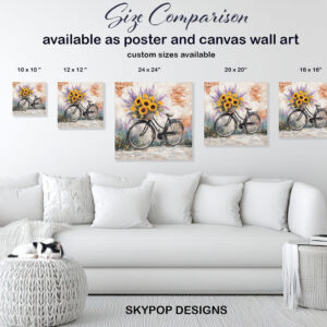 Sunflower Bicycle Art