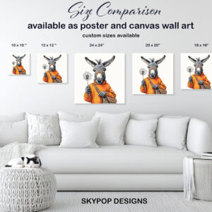 Donkey Dandelion Art
