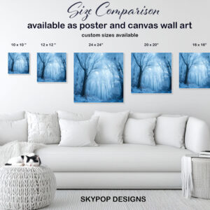 Frosted Forest Path Art