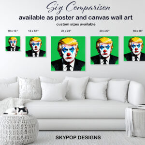 Donald Trump Joker Face Art