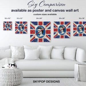 God Save The Queen Collage Art